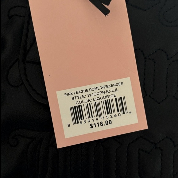 Juicy Couture Black Embossed Weekender Bag - Picture 11 of 11